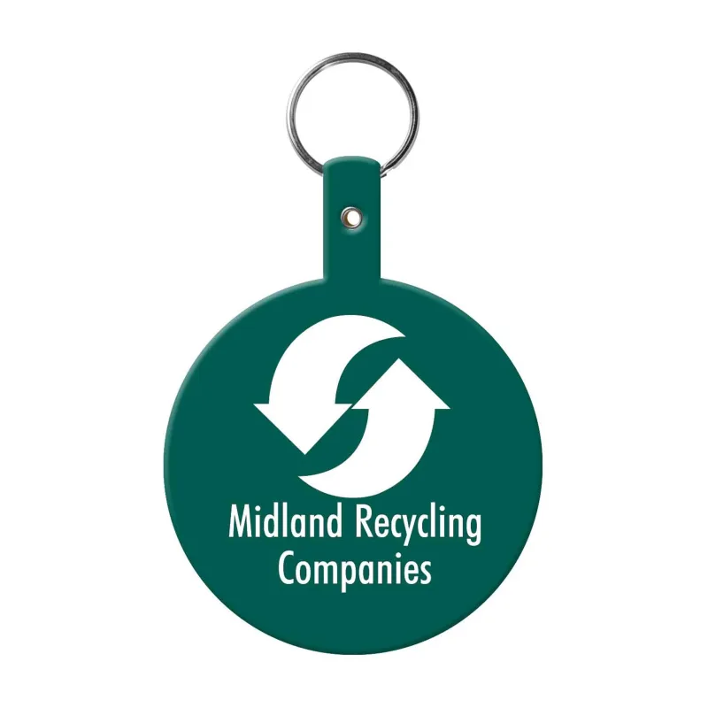Large Circle Flexible Key Tag — view 4