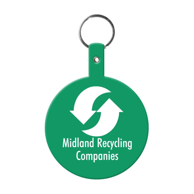 Large Circle Flexible Key Tag — view 5