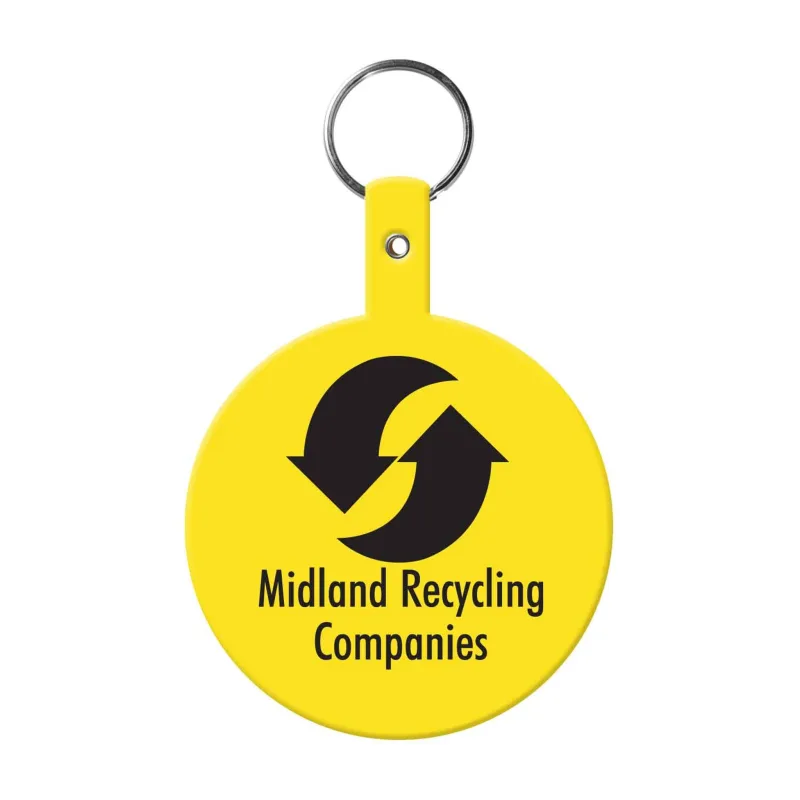 Large Circle Flexible Key Tag — view 7