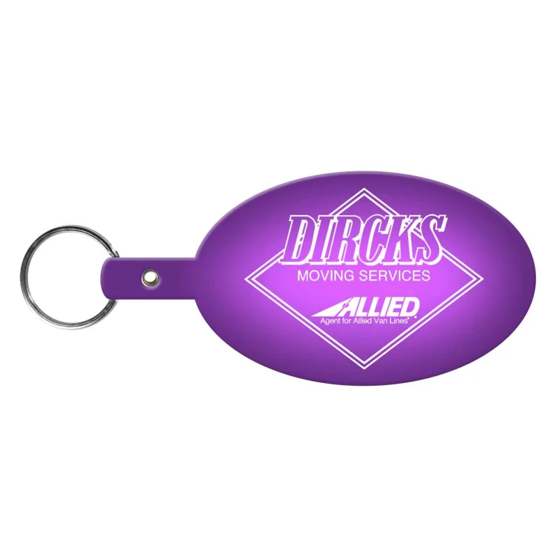 Large Oval Flexible Key Tag — view 6