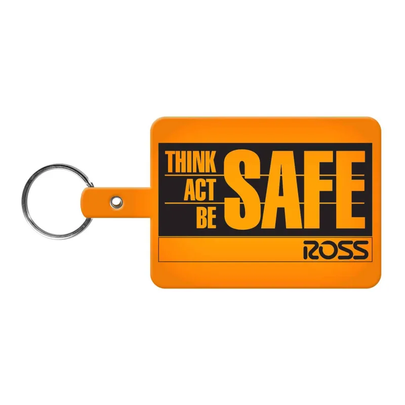 Large Rectangle Flexible Key Tag — view 2