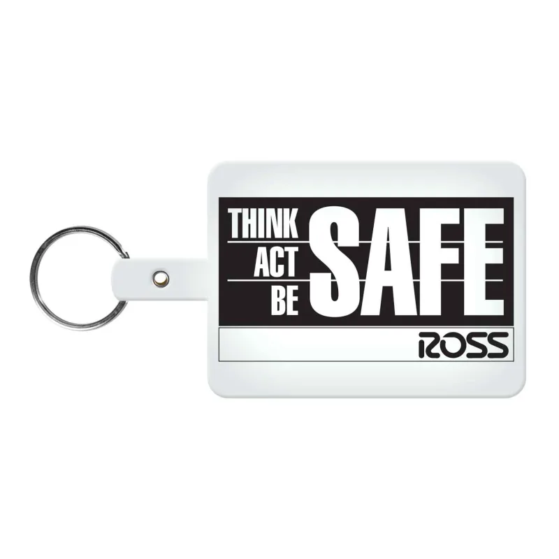 Large Rectangle Flexible Key Tag — view 5