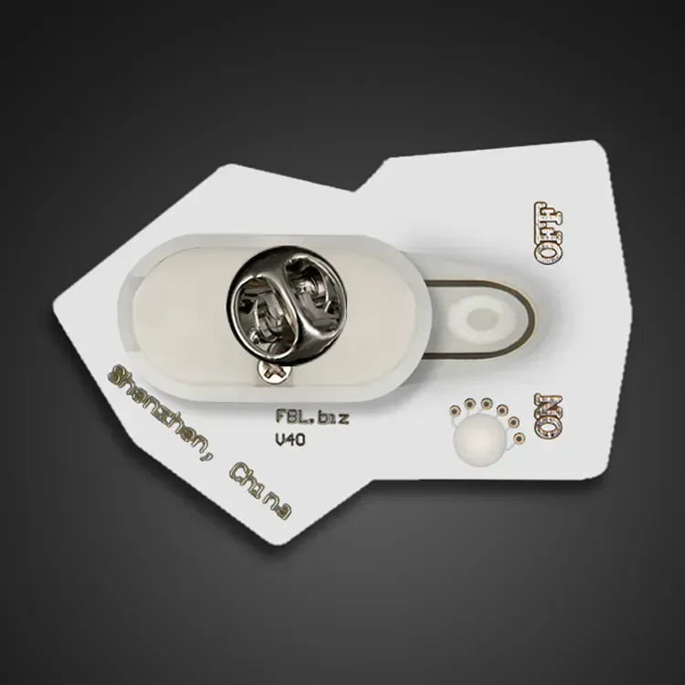 Lucky Dice Light-Up Pin with Military Clutch Back — view 2