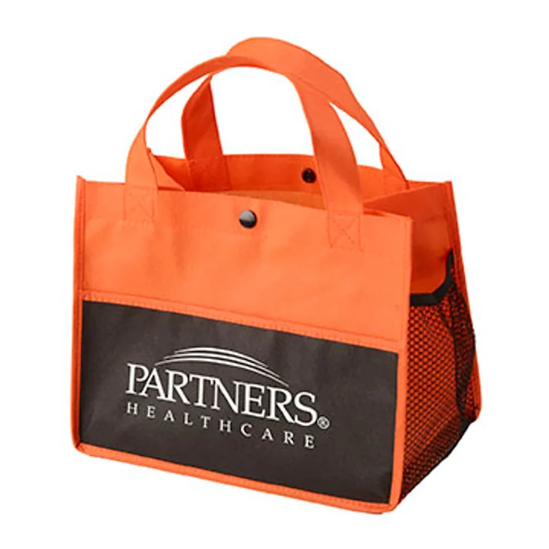 Mini Snap Non-Woven Lunch Tote — view 4