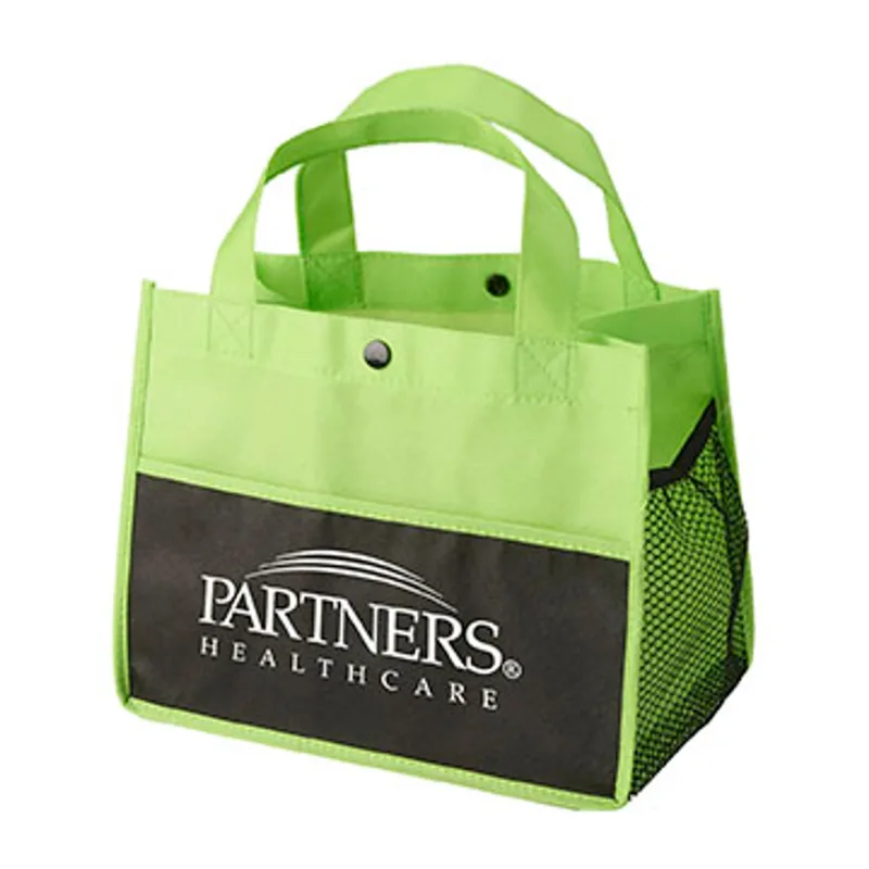 Mini Snap Non-Woven Lunch Tote — view 5