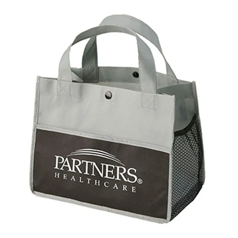 Mini Snap Non-Woven Lunch Tote — view 7