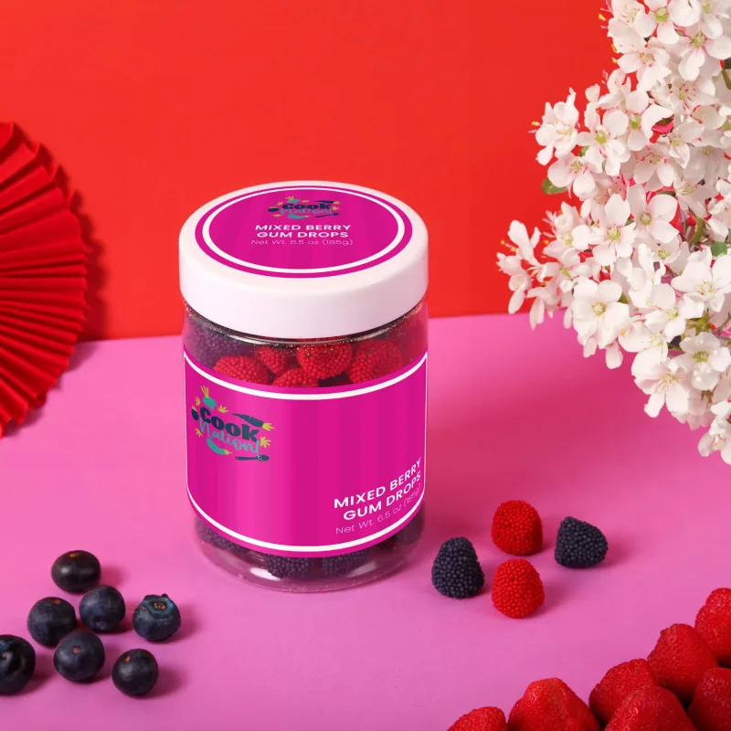 Mixed Berry Gumdrops Candy in a Jar — view 2