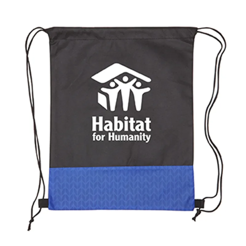 Pathway Non-Woven Drawstring Backpack — view 4