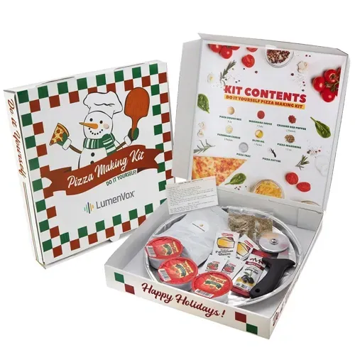 Custom Pizza Making Kit With Ingredients