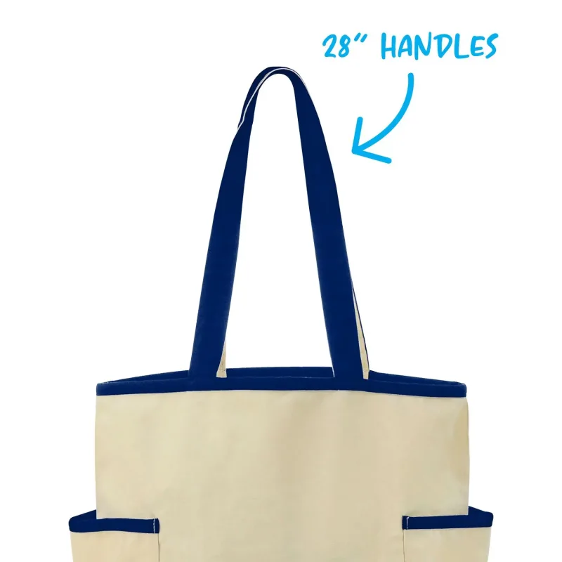 Custom Pleated Tote Bag — view 1