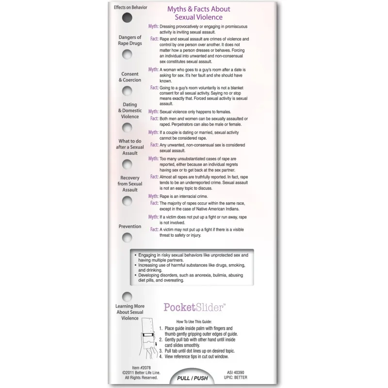 Pocket Slider - Sexual Violence Prevention — view 2