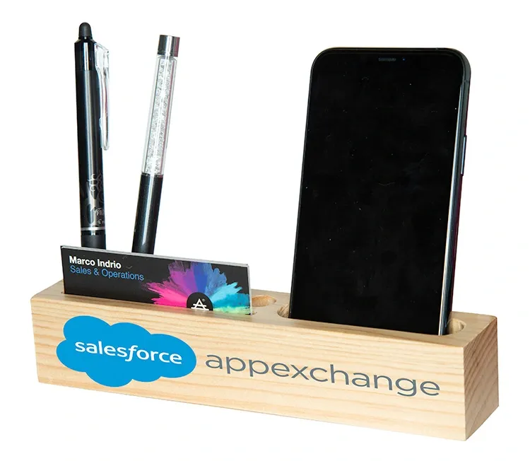 Custom Printed Wood Desk Organizer