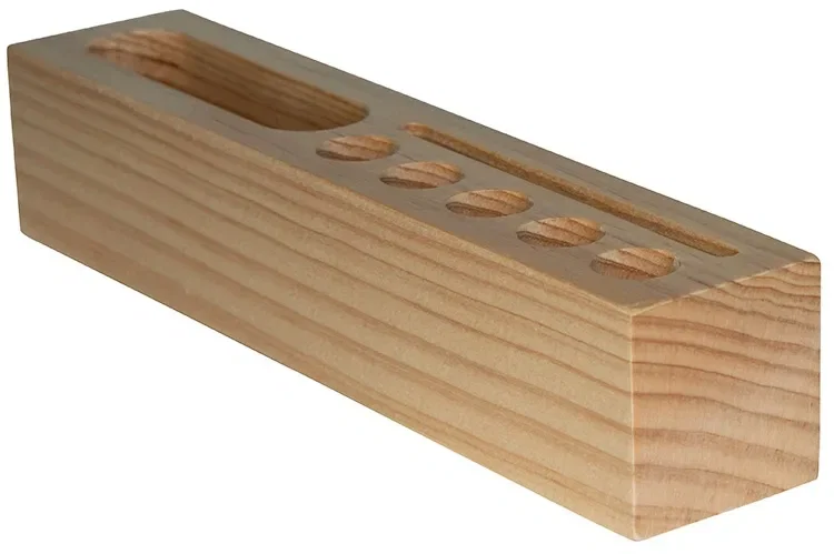 Custom Printed Wood Desk Organizer — view 2