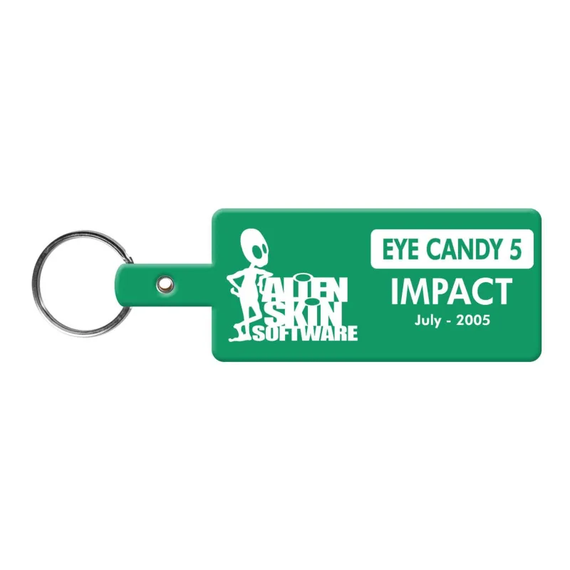 Rectangle Flexible Key Tag — view 3