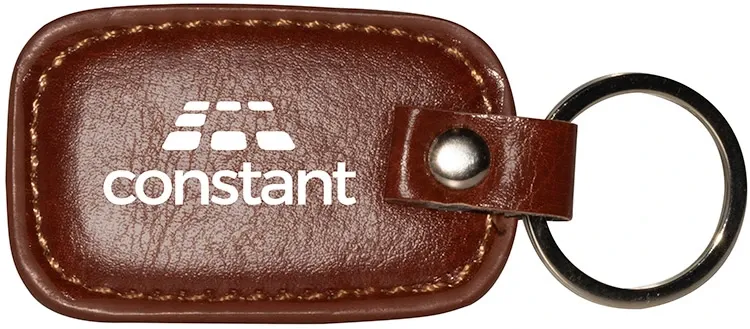 Promotional Rectangle Leather Keyring