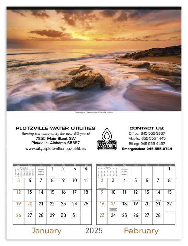 Custom Scenes of America Calendar