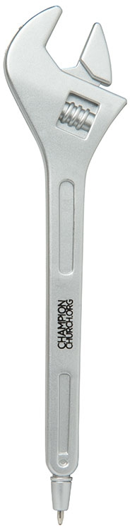 Imprinted Silver Wrench Tool Pen