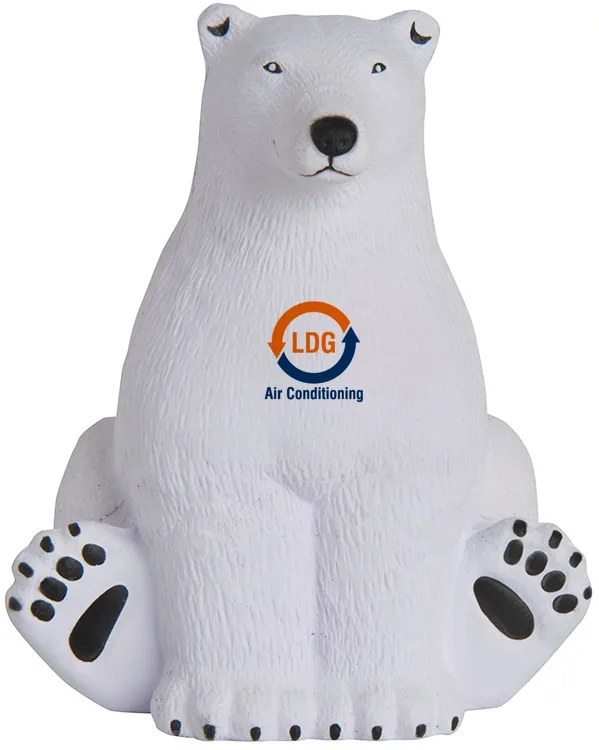 Sitting Polar Bear Stress Reliever — view 5