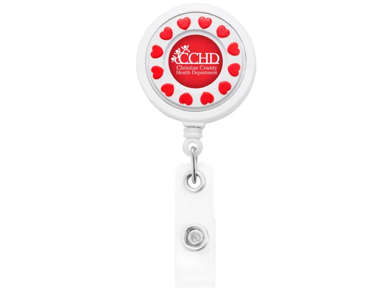 Custom Spinner Retractable ID Badge Reel — view 4