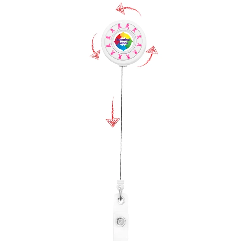 Custom Spinner Retractable ID Badge Reel — view 5