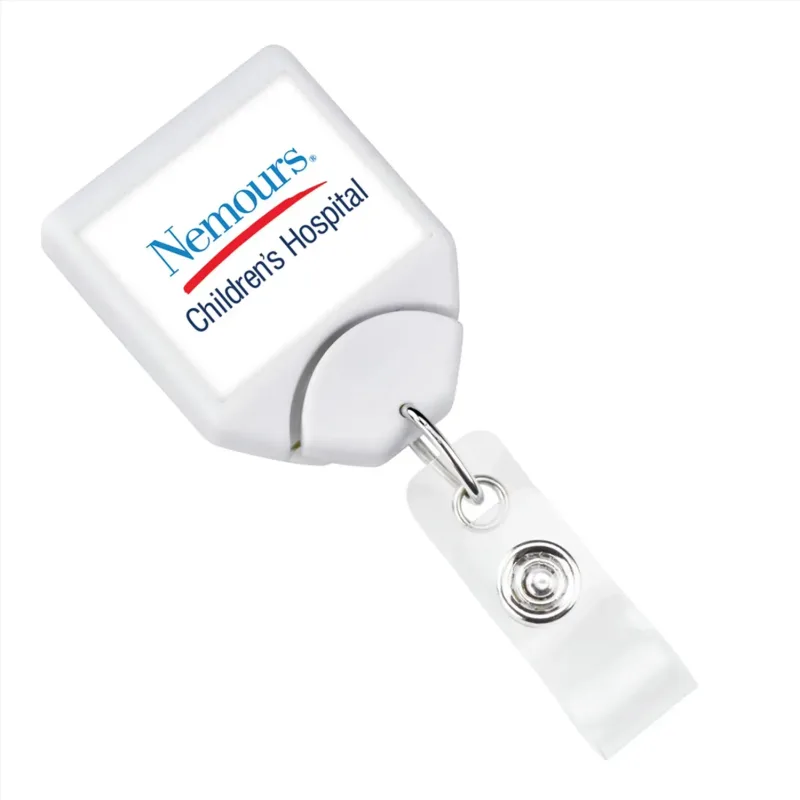 LogoClip Badge Reel - Custom Square (100 Pack) — view 5