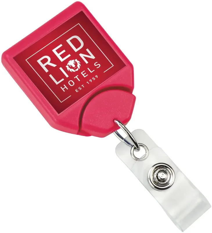 LogoClip Badge Reel - Custom Square (100 Pack) — view 6