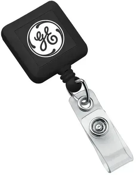 Square Retractable Badge Holder