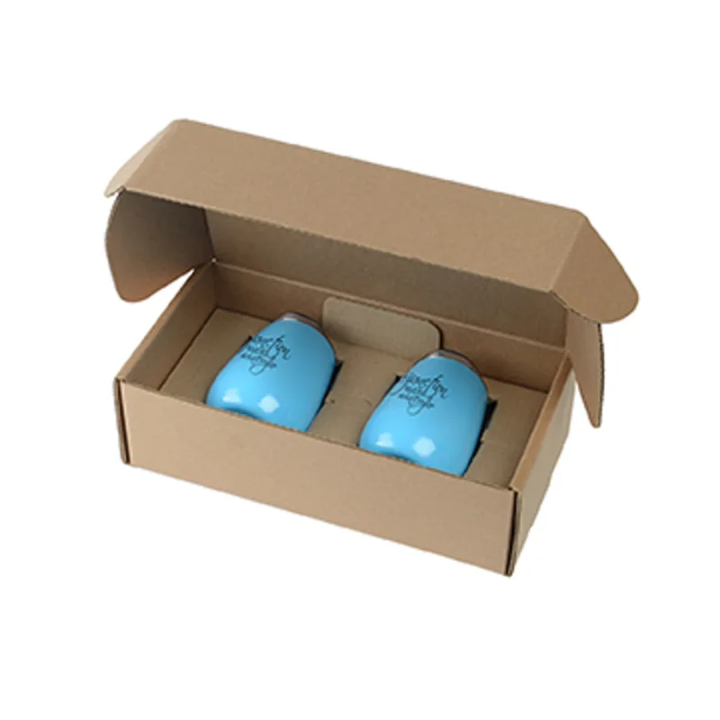 Stainless Steel Stemless Wine Glasses Gift Box Set — view 3