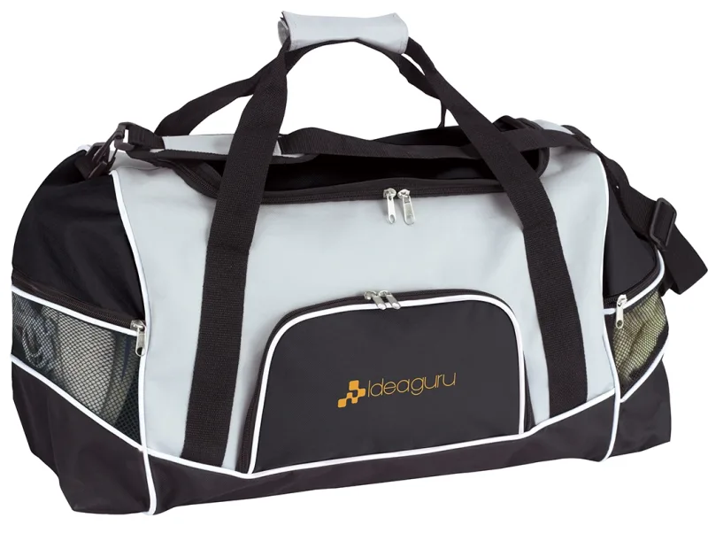 Custom Tri-Pocket Sport Duffel Bag — view 2