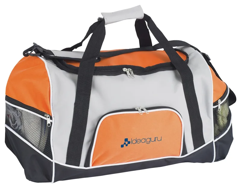 Custom Tri-Pocket Sport Duffel Bag — view 3
