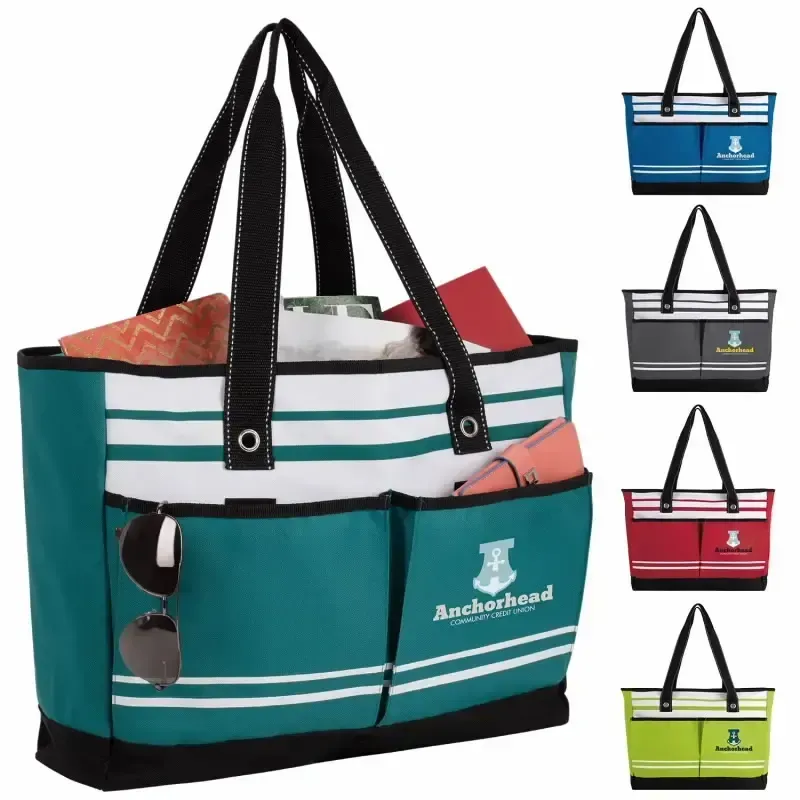 Custom Two-Pocket Fashion Tote Bag