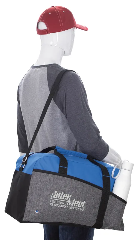 Custom Two-Tone Center Court Duffel Bag — view 5