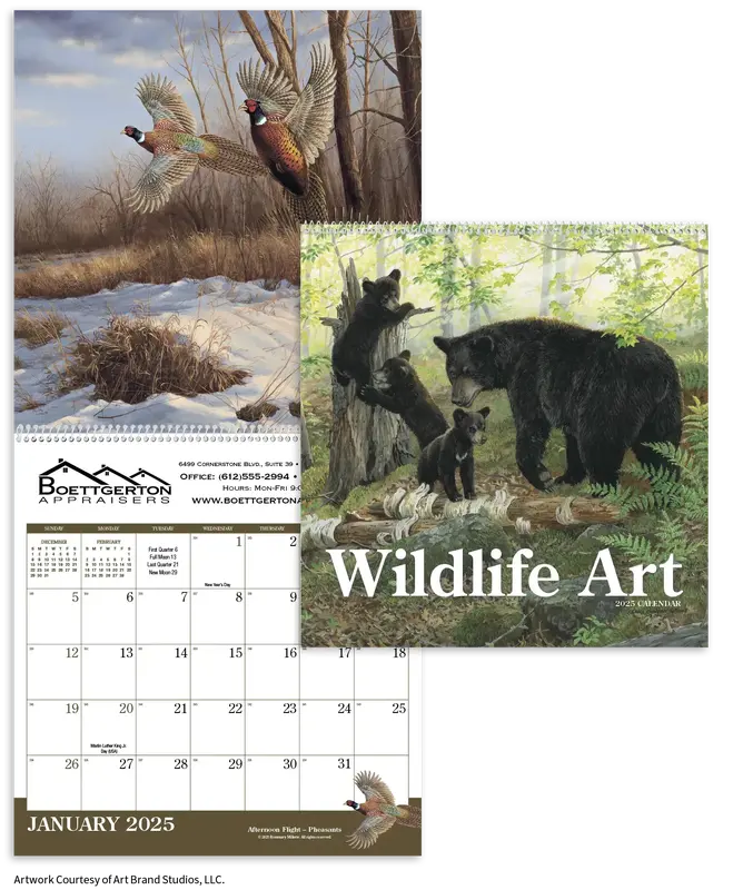 Custom Wildlife Art Calendar