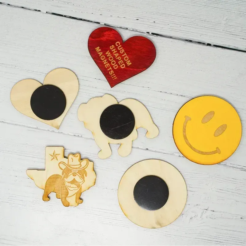 Custom Wood Magnets: 2"