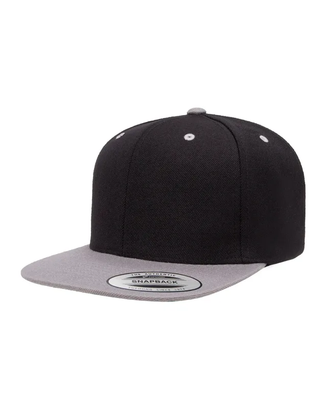 YP Classics Adult Flat Visor Classic Snapback Cap — view 12