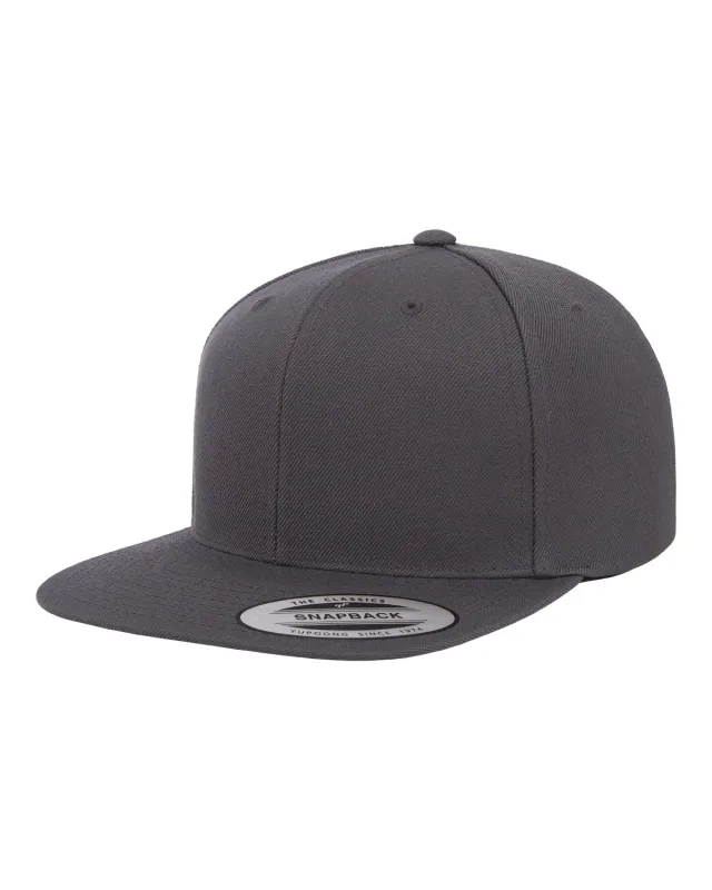 YP Classics Adult Flat Visor Classic Snapback Cap — view 22