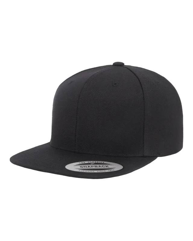 YP Classics Adult Flat Visor Classic Snapback Cap — view 30