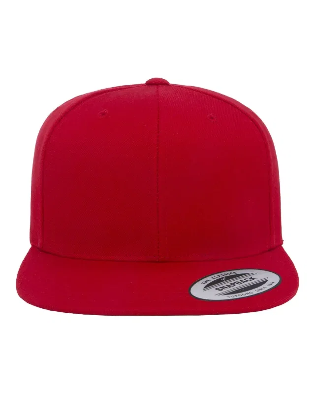 YP Classics Adult Flat Visor Classic Snapback Cap — view 32