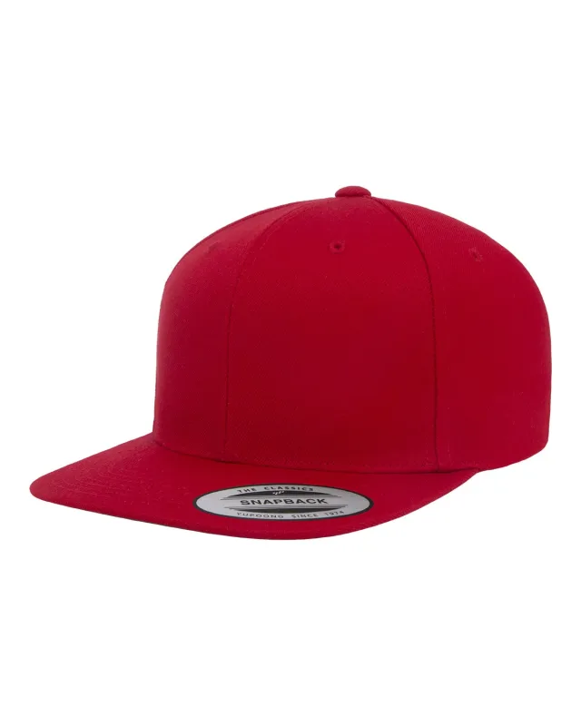 YP Classics Adult Flat Visor Classic Snapback Cap — view 34