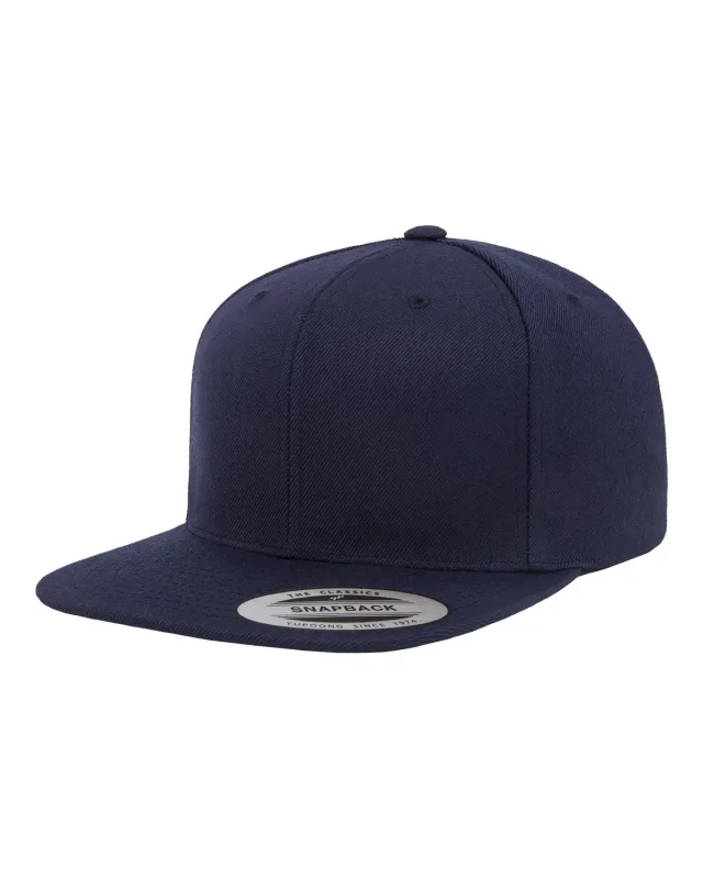 YP Classics Adult Flat Visor Classic Snapback Cap — view 42