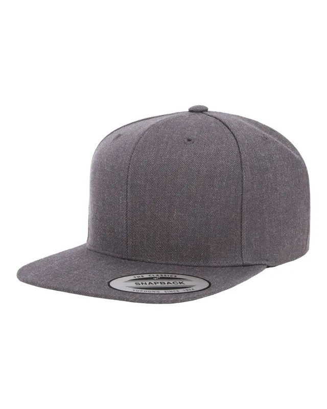 YP Classics Adult Flat Visor Classic Snapback Cap — view 60
