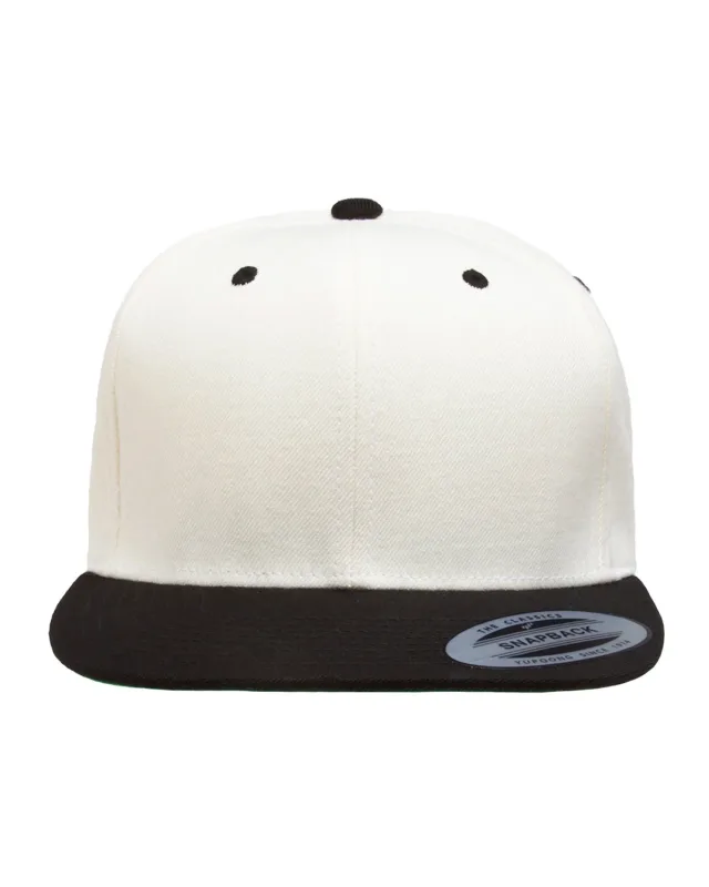 YP Classics Adult Flat Visor Classic Snapback Cap — view 8