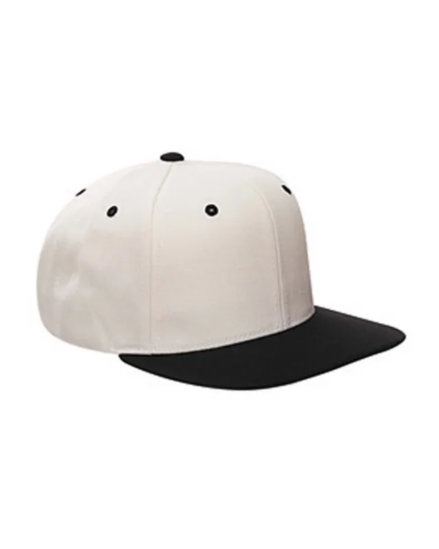 YP Classics Adult Flat Visor Classic Snapback Cap — view 9
