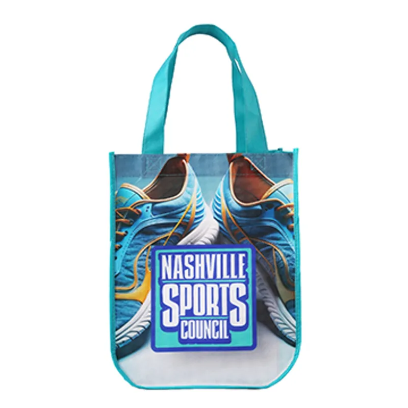 Yuma Sublimated Non-Woven Curve Bottom Tote — view 13