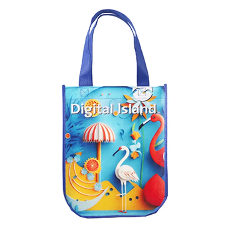Yuma Sublimated Non-Woven Curve Bottom Tote — view 14