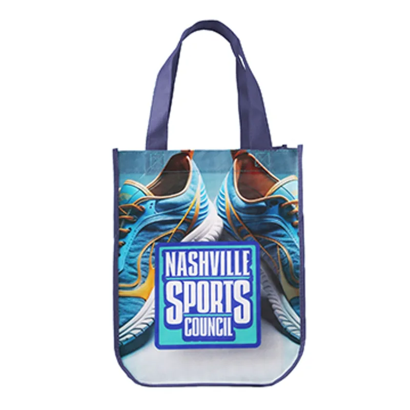 Yuma Sublimated Non-Woven Curve Bottom Tote — view 17