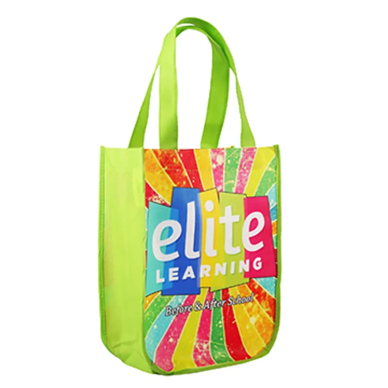 Yuma Sublimated Non-Woven Curve Bottom Tote — view 3