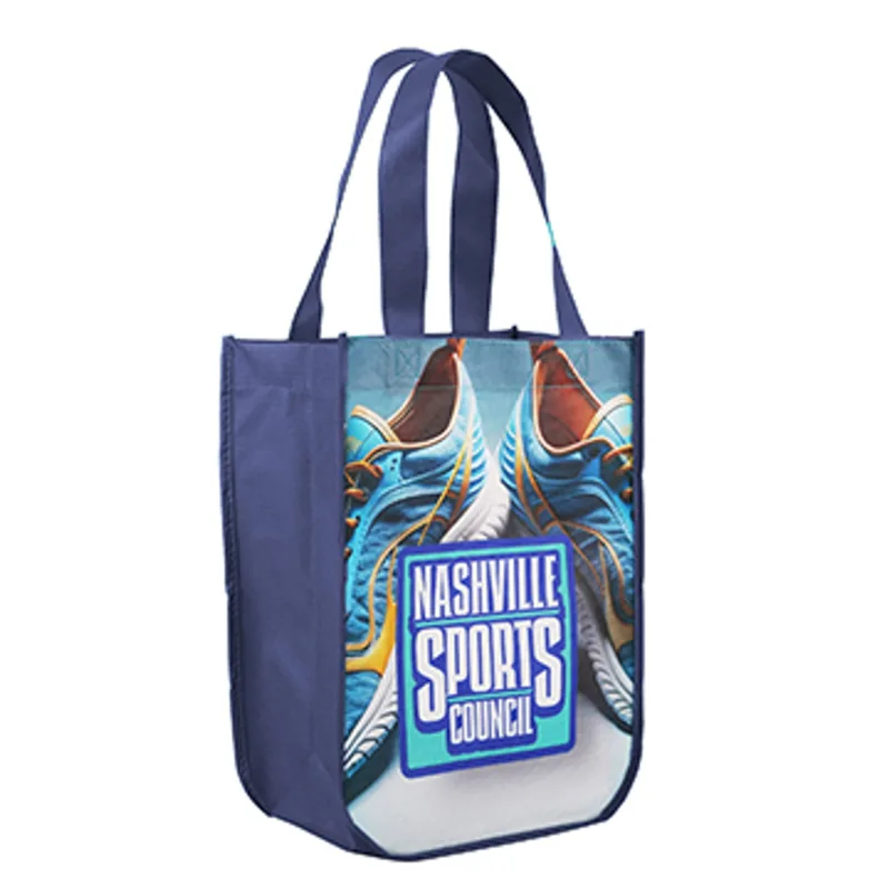 Yuma Sublimated Non-Woven Curve Bottom Tote — view 5