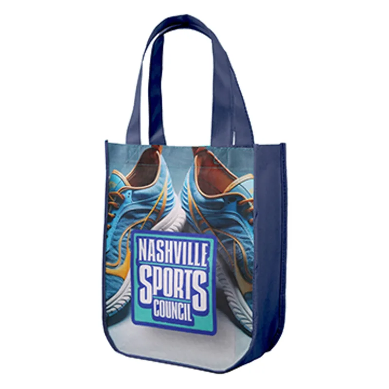 Yuma Sublimated Non-Woven Curve Bottom Tote — view 6