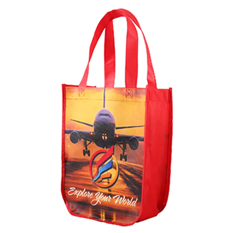 Yuma Sublimated Non-Woven Curve Bottom Tote — view 10